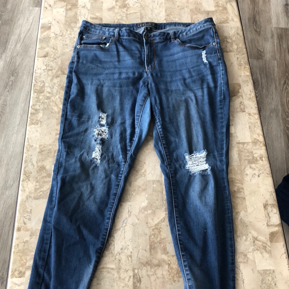 Cato size 18 distressed jeans!